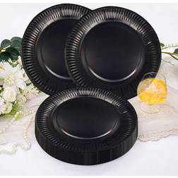 Shein 9 Inch Black Disposable Plates 20pcs