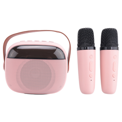 Kids Karaoke Machine Bluetooth Speaker with Microphones