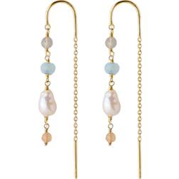Pernille Corydon Mellow Blue Earchains Örhängen Dam - Guld