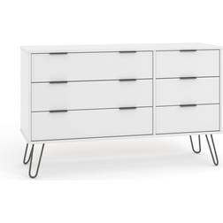 Core Products Augusta White 3 Plus 3 Chest of Drawer 119.3x73.6cm