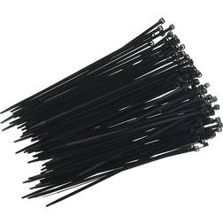 Haupa 262618 Kabelbinder UV-Beständig 250 x 4,8 mm Nylon Schwarz 100 Stück