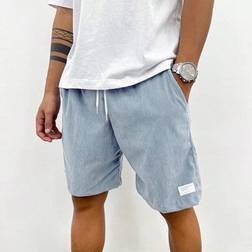 Shein Men's Corduroy Casual Shorts - Knee-Length