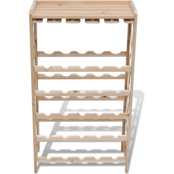 vidaXL 241068 Natural Wine Rack 50x87.5cm