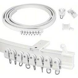 Shein Bendable Curtain Track 3 Meters Flexible Ceiling Glider Rail White