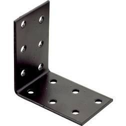 Abru Brown Powder-coated Steel Perforated Angle Bracket 40mm x 60mm 60mm
