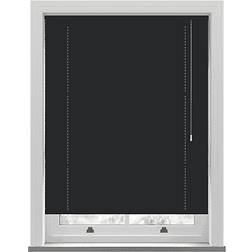 New Edge Blinds Black PVC Venetian Blind 152cm Drop 25mm Slats 180cm Wide