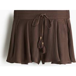 H&M Leichte Shorts Mit Kordelzug - Braun