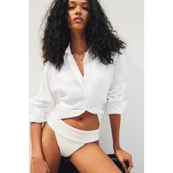 H&M Cheeky Tanga-Bikinihose - Weiß
