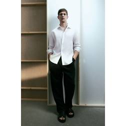 H&M Leinenhemd In Slim Fit - Weiß