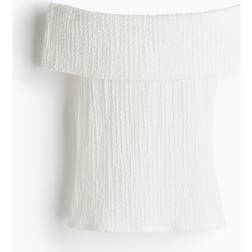 H&M Off The Shoulder Top - White