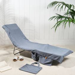 Brentfords Beach In A Bag Bath Towel Grey (215x75cm)