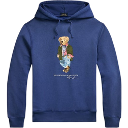 Polo Ralph Lauren Bear Garment Dyed Fleece Hoodie - Nw Iris Blu Sw Explr
