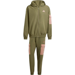 adidas Men's Sportswear Woven Cargo Tracksuit - Olive Strata