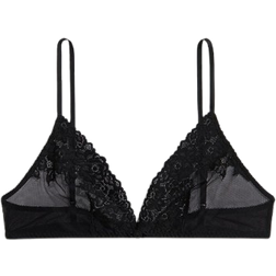 H&M Soft Lace Bra - Black
