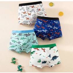 Shein Boys Dinosaur Print Briefs - Toddler Kids Boxer Shorts