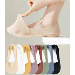 Shein Breathable Summer Thin No-Show Ice Silk Socks - Silicone