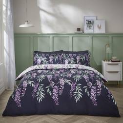 Catherine Lansfield Wisteria Duvet Cover Purple (200x135cm)