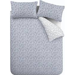 Bianca Shadow Leaves Duvet Cover Blue (220x230cm)