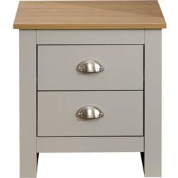 GFW Lancaster Grey Bedside Table 39.5x45cm