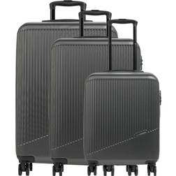 Travelite Bali Suitcase Set of 3 - Anthracite