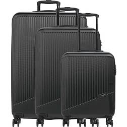 Travelite Bali Suitcase Set of 3 - Black