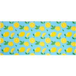 OHS Lemon Print Bath Towel Yellow, Blue (152x71cm)