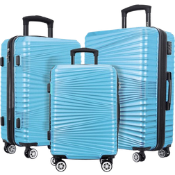 Touch of Venetian Lightweight Spinner Set of 3 - Light Blue