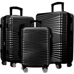 Touch of Venetian Lightweight Spinner Set of 3 - Black