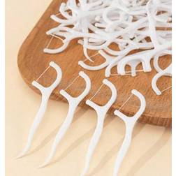 Shein 500pcs 50pcs Dental Floss Toothpicks