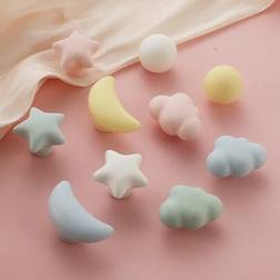 Shein Solid Ceramic Cartoon Cute Macaron Color Cabinet Drawer Wardrobe 1pc