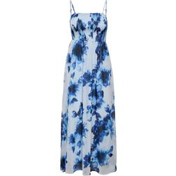 Only Onlelena Vikki Life Strap Ank Dress - Blau Flower