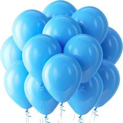 Shein Latex Balloons Round Helium Baby Blue 10-pack