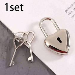 Shein Heart Shape Padlock And Key Set