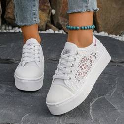 Shein Breathable Mesh Sneakers - Hollow Thick