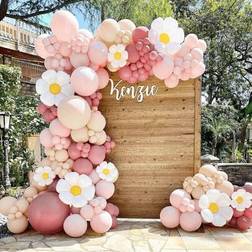 Shein White Daisy Balloon Garland Set 114pcs