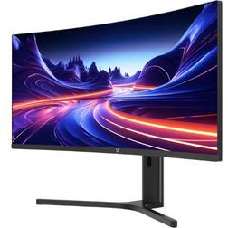 V7 L340WQ-HAS-E 34 Inch UW-QHD Curved Monitor