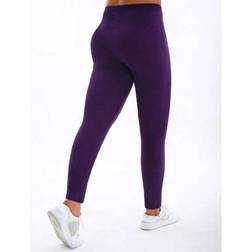 Shein Women Plus Size Leggings - Purple