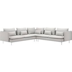 IKEA Söderhamn Hörnsoffa 6-Sits Tallmyra Vit/Svart Soffa