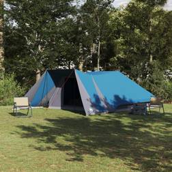 vidaXL Family Tent Blue 12-Person Waterproof