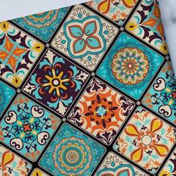 Shein Geometric Pattern Fabric By The Yard - Hand Wash Only Fabrics