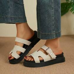 Shein Spring Autumn Fashion Versatile Slip-On Sandals - Women's