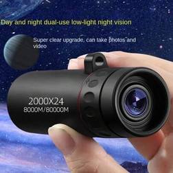 Shein 2000x24 HD Monocular Telescope Mini Portable Mobile Phone Telescope With Holder