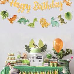 Shein Dinosaur Theme Birthday Banner Set