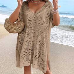 Shein Fashionable Casual Cover-Up Kimono - Hollow-Out