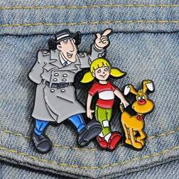 Shein 90s Cartoon Enamel Pins Custom Nostalgic Retro TV Brooches Lapel Badges - Funny