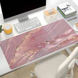 Shein Pink Marble Gaming Mouse Pad 35.4 x 15.7