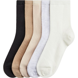 H&M Jente 5-Pack Sokker - Hvit