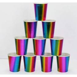 Shein Metallic Rainbow Paper Cups 10pcs 20pcs