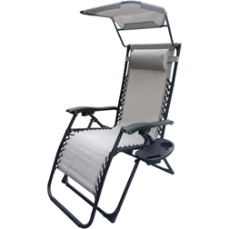 Zero Gravity Chair Canopy and Cup Holder Grey