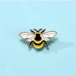 Shein Cartoon Bee Enamel Pin Custom Decorative Brooches - Ornaments